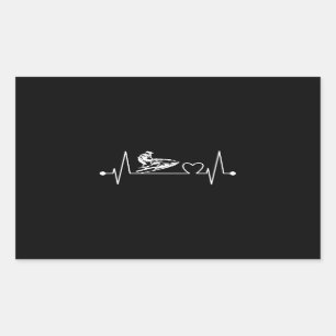 Sticker Rectangulaire Ligne de Jet Ski