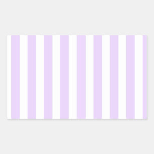 Sticker Rectangulaire Lilac violet et blanc bonbons rayures