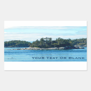 Sticker Rectangulaire L'île de Salish