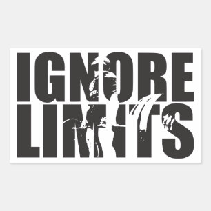 Sticker Rectangulaire LIMITES D'IGNORE - Démontage - Motivation de l'ent