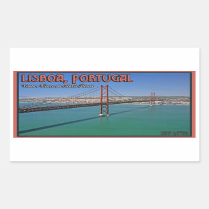 Sticker Rectangulaire Lisbonne - 25ème du pont d'avril