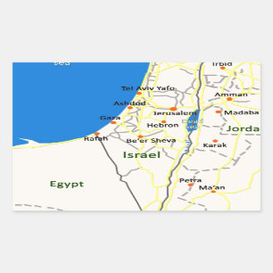 Sticker Rectangulaire L'Israël map.JPG
