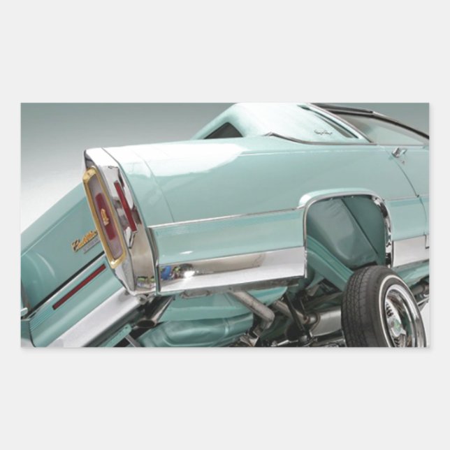 Sticker Rectangulaire LoCust - Lowrider 'n voitures personnalisées (Devant)