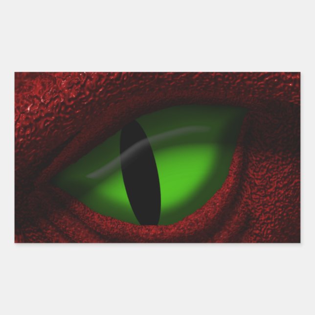 Sticker Rectangulaire L'oeil du Dragon (Devant)