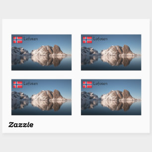 Sticker Rectangulaire Lofoten Norvège