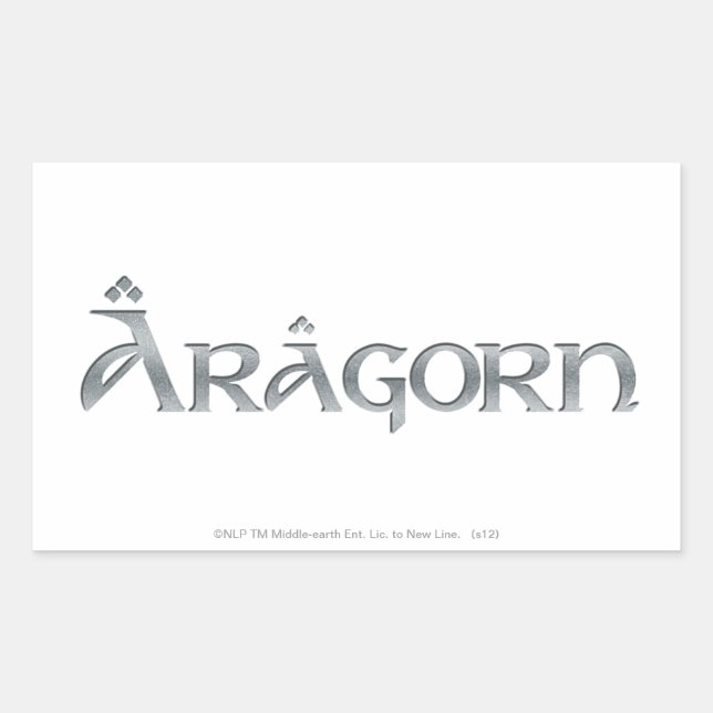 Sticker Rectangulaire Logo Aragorn (Devant)
