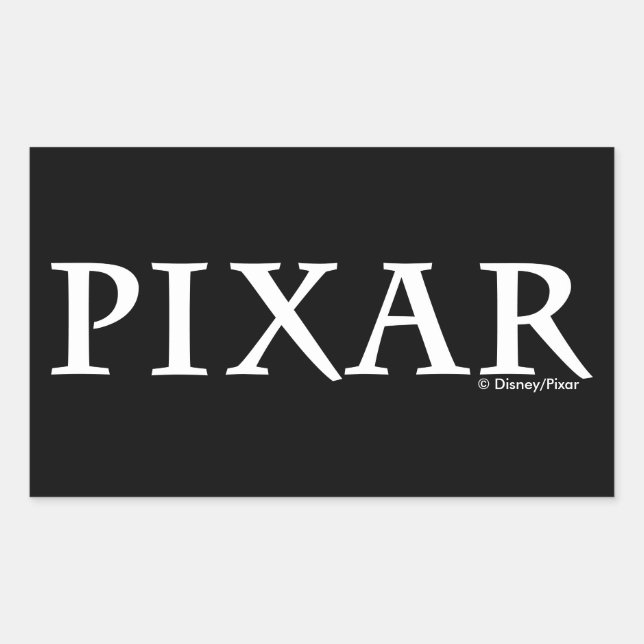 Sticker Rectangulaire Logo de couleurs personnalisées Pixar (Devant)