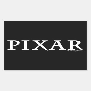 Sticker Rectangulaire Logo de couleurs personnalisées Pixar