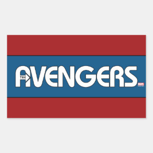 Sticker Rectangulaire Logo de l'Avengers