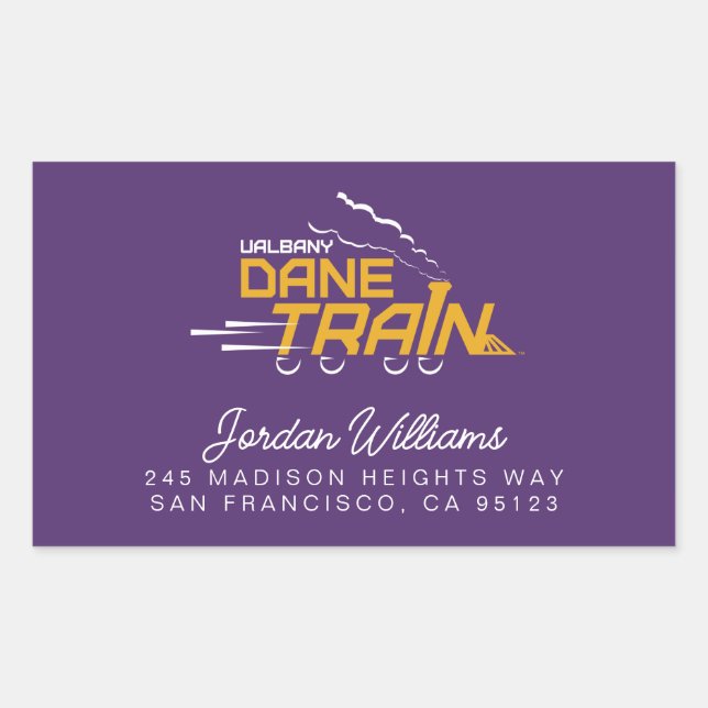 Sticker Rectangulaire Logo du train UAlbany Dane (Devant)
