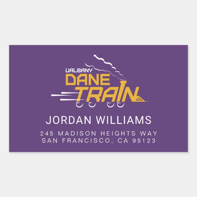Sticker Rectangulaire Logo du train UAlbany Dane (Devant)