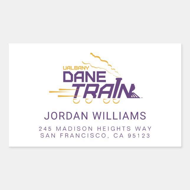 Sticker Rectangulaire Logo du train UAlbany Dane (Devant)