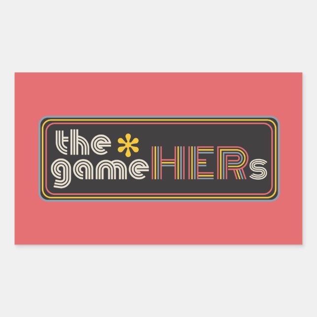 Sticker Rectangulaire Logo horizontal*gameHERs (Devant)