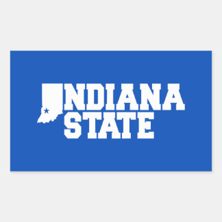 Sticker Rectangulaire Logo Indiana State
