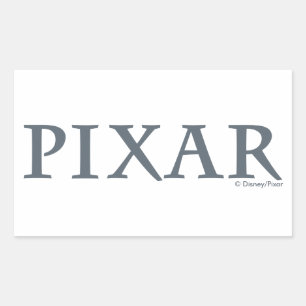 Sticker Rectangulaire Logo Pixar Grey