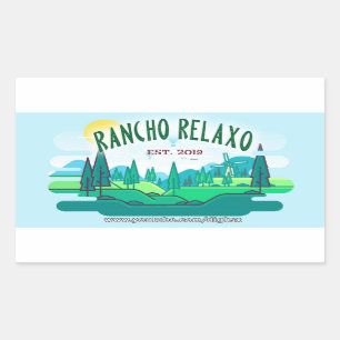 Sticker Rectangulaire Logo Rancho Relaxo Spring