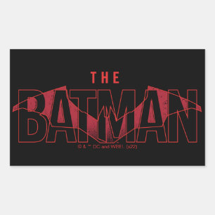 Sticker Rectangulaire Logo superposé de Batman Bat