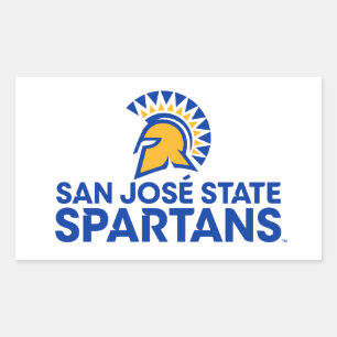 Sticker Rectangulaire Logo Wordmark de Spartans d'état de San Jose