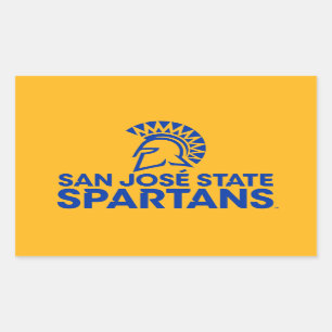 Sticker Rectangulaire Logo Wordmark de Spartans d'état de San Jose