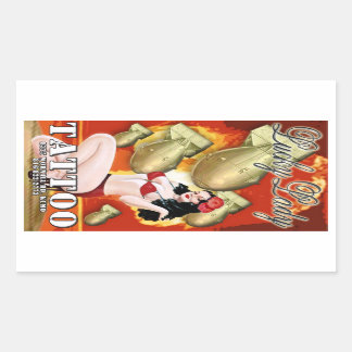Sticker Rectangulaire Lucky Lady Tattoo