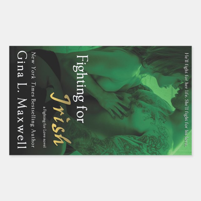 Sticker Rectangulaire Lutte pour l'irlandais par Gina L. Maxwell (Devant)