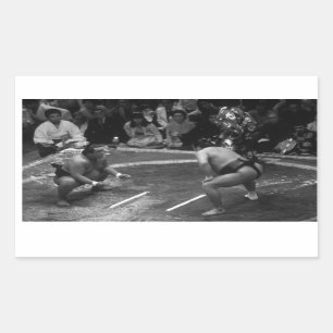 Sticker Rectangulaire Lutte SUMO