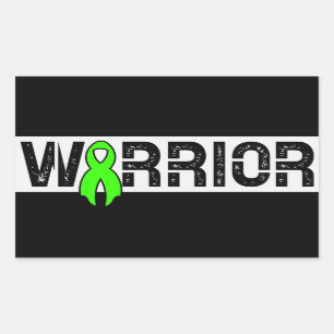 Sticker Rectangulaire Lymphome de Hodgkin Guerrier Sensibilisation au Ca