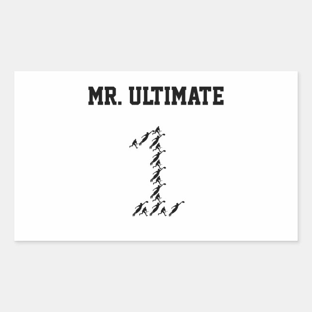 Sticker Rectangulaire M./Mlle Ultimate (Devant)