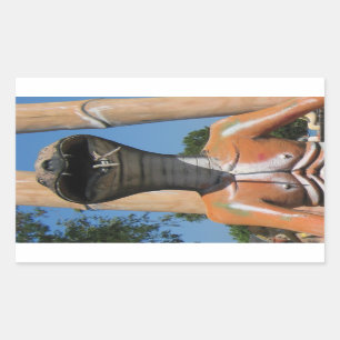 Sticker Rectangulaire M. Snake AKA Cobra Head ... Enfer bouddhiste