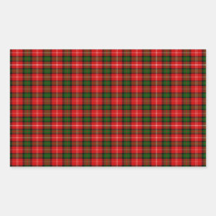 Sticker Rectangulaire MacKintosh Tartan