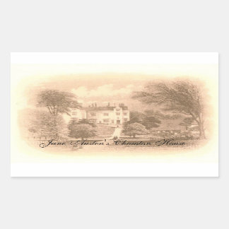 Sticker Rectangulaire Maison Chawton de Jane Austen