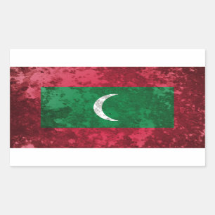 Sticker Rectangulaire Maldives