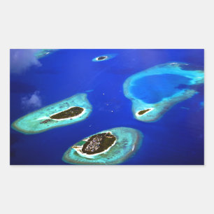 Sticker Rectangulaire Maldives