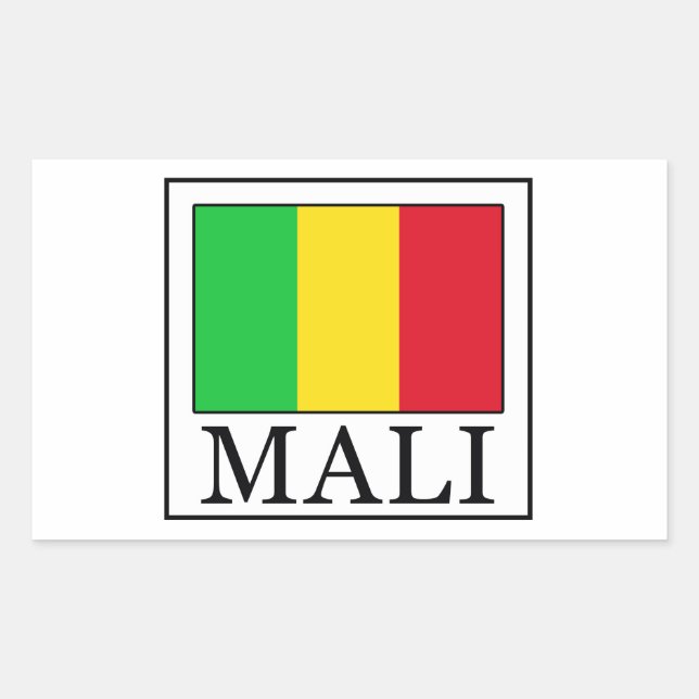 Sticker Rectangulaire Mali (Devant)