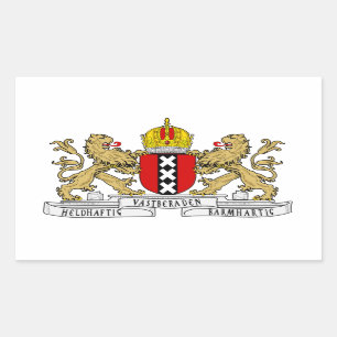 Sticker Rectangulaire Manteau de QUATRE Amsterdam des bras
