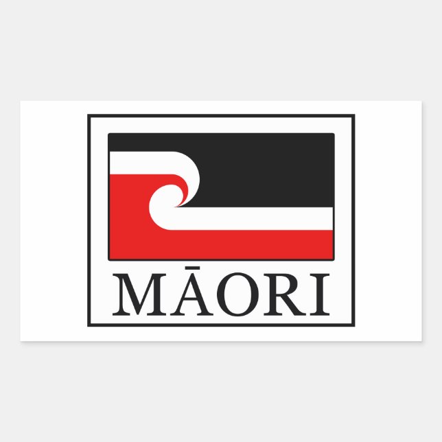 Sticker Rectangulaire Maori (Devant)