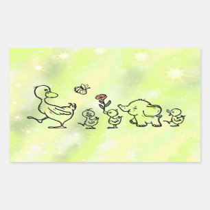 Sticker Rectangulaire Marche