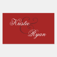 Mariage de joint d'enveloppe rouge