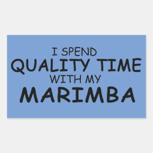 Sticker rectangulaire Marimba Time Quality