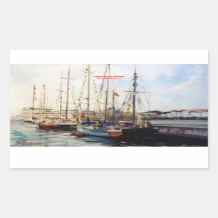 Sticker Rectangulaire Marine/Marine/Seascape