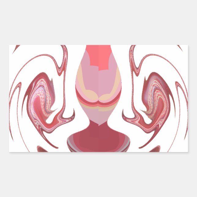 Sticker Rectangulaire Maroon Majesty : Rustic Radiance Texté Africain (Devant)