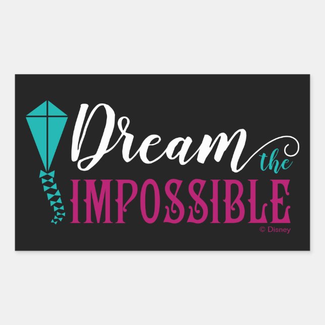 Sticker Rectangulaire Mary Poppins | Rêver l'impossible (Devant)