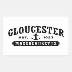 Sticker Rectangulaire Massachusetts Gloucester