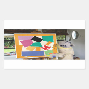 Sticker Rectangulaire Matisse L'escargot à l'huile par Danny Duck