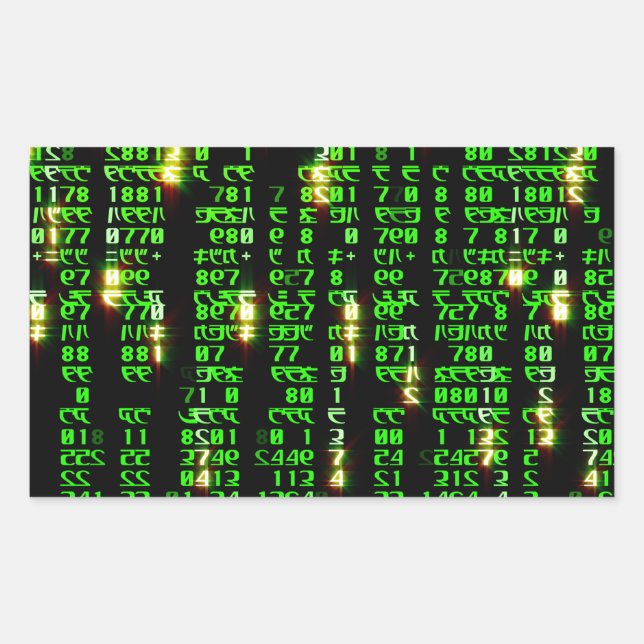 Sticker Rectangulaire Matrice (Devant)
