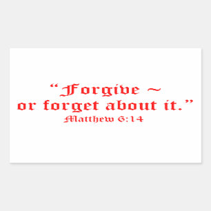 Sticker Rectangulaire Matt 6:14