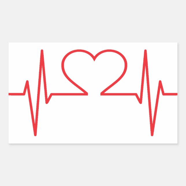 Sticker Rectangulaire Médicale simple (Devant)