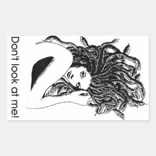 Sticker Rectangulaire Méduse protégée