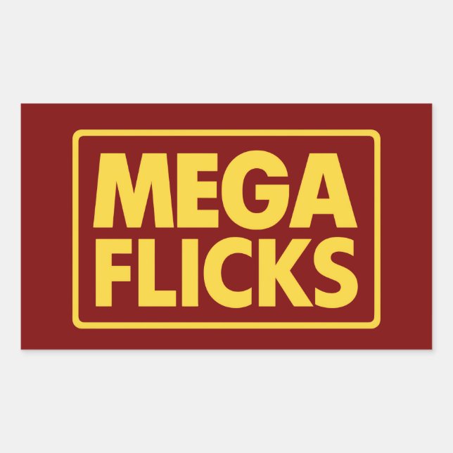 STICKER RECTANGULAIRE MEGA FLICKS (Devant)