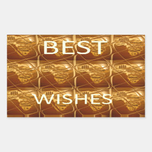 Sticker Rectangulaire Meilleurs voeux de Lovely Africa Culture africaine